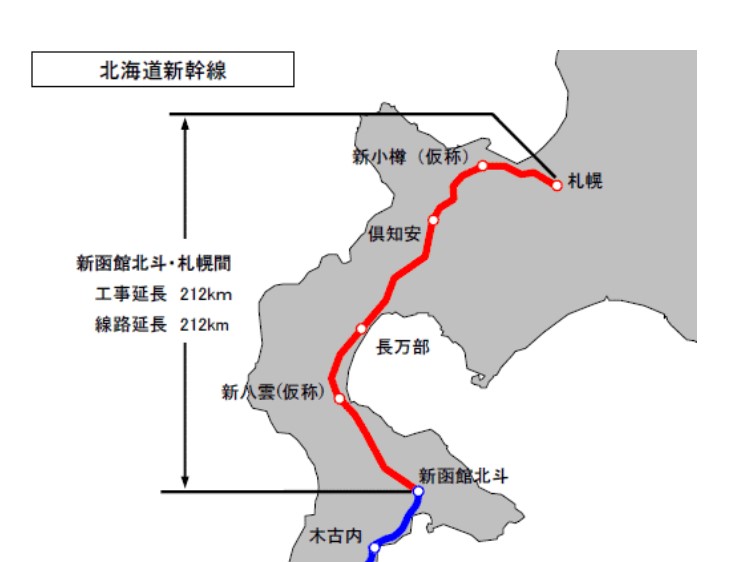北海道新幹線マップ