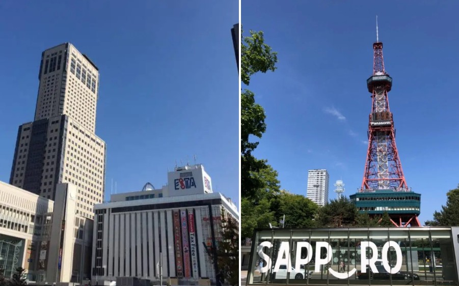札幌駅と大通駅の人流比較